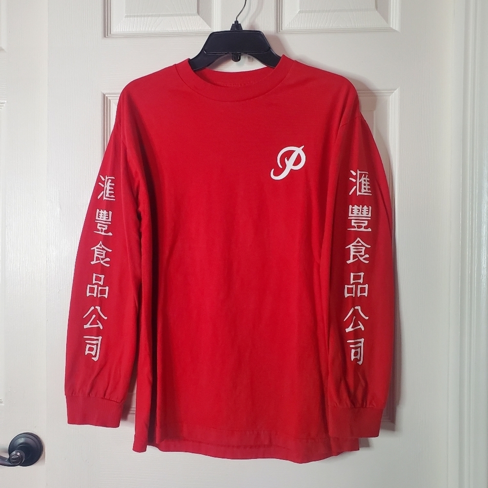 Primitive Skateboards Medium Red T-shirt Sriracha Sauce Long Sleeve